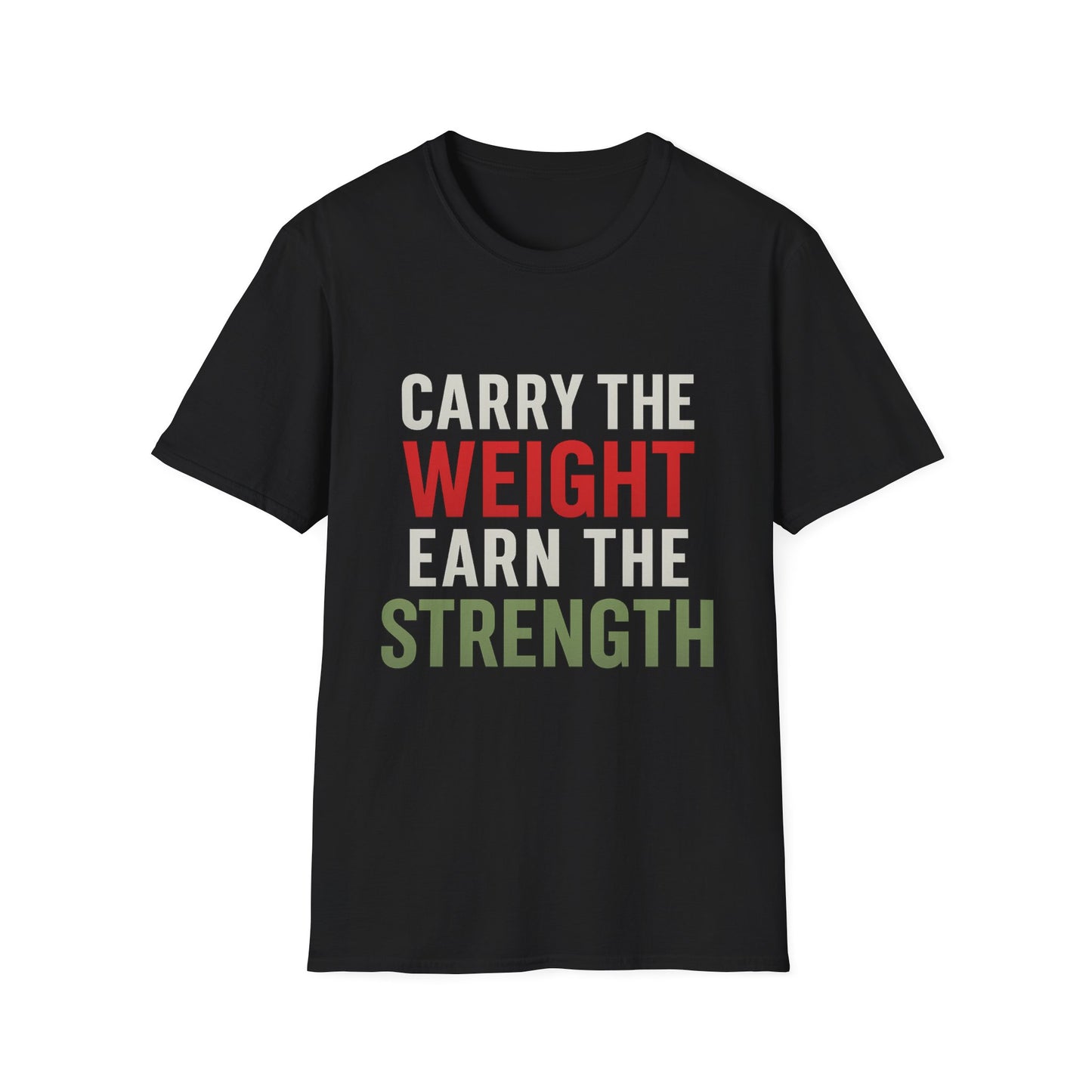Strength Motivational T-Shirt, Gym Wear, Workout Top, Fitness Gift, Unisex Casual Tee