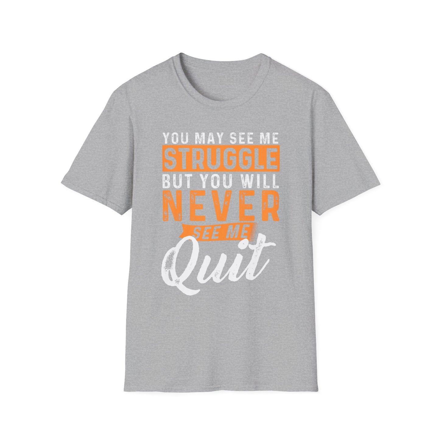 Motivational Quote T-Shirt - 'Never Quit' Inspiration