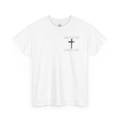 Patriotic Graphic Tee, Religious T-Shirt, Faith-Based Apparel, 4th of July Shirt, Inspirational Clothing