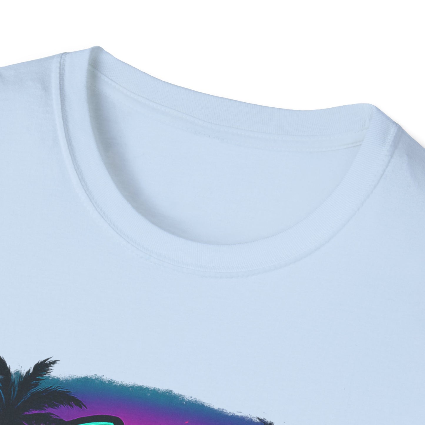 Stay Vibin' Unisex Softstyle T-Shirt, Retro Summer Tee, Cool Graphic Shirt, Gifts for Him, Beach Party Apparel, Casual Wear