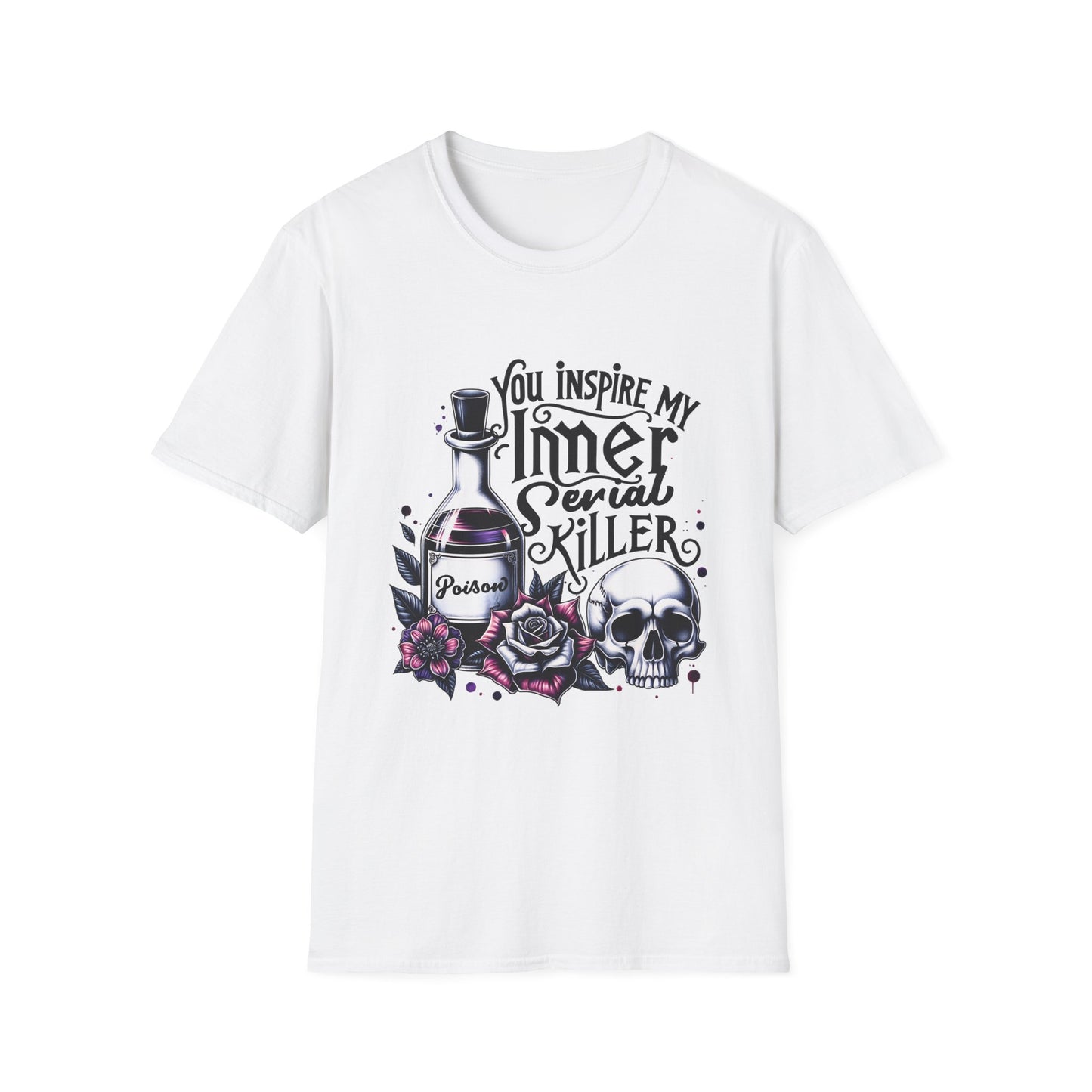 Unisex Graphic Tee - You Inspire My Inner Serial Killer, Funny Shirt for Halloween, Gift for Horror Fans, Casual Wear, Unique [...]