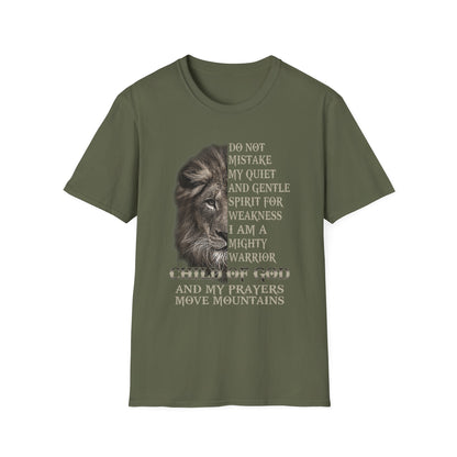 Mighty Warrior T-Shirt, Inspirational Apparel, Christian Gift, Faith-Based Wear, Religious Tee, Spiritual Encouragement Shirt