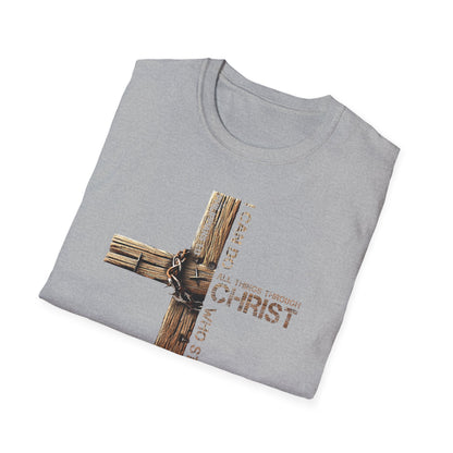 Faith-Inspired Unisex Softstyle T-Shirt, Christian Gift, Inspirational Tee, Casual Wear, Religious Apparel, Everyday Comfort