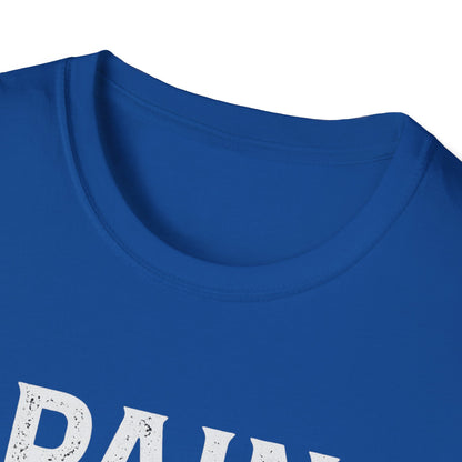 Motivational Skull T-Shirt, Unisex Softstyle Tee, Workout Apparel, Fitness Gift, Casual Wear, Pain is Fuel Design