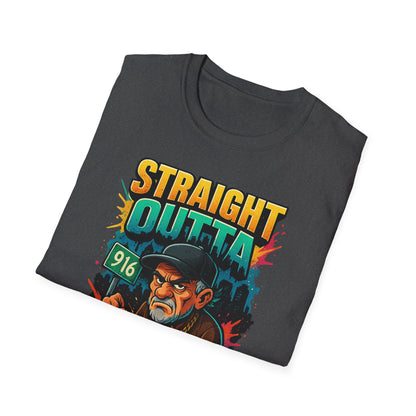 Straight Outta Patience Unisex T-Shirt - Funny Graphic Tee for Men and Women, Gift for Birthdays, Anniversaries, Casual Wear, Humor Fashion