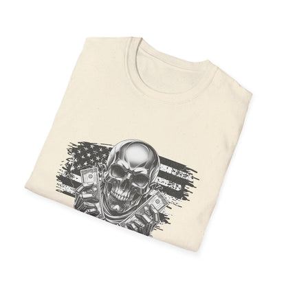 Skull Mage Unisex Softstyle T-Shirt | Cool Graphic Tee, Casual Wear, Gift for Him, Vintage Style, Music Festival