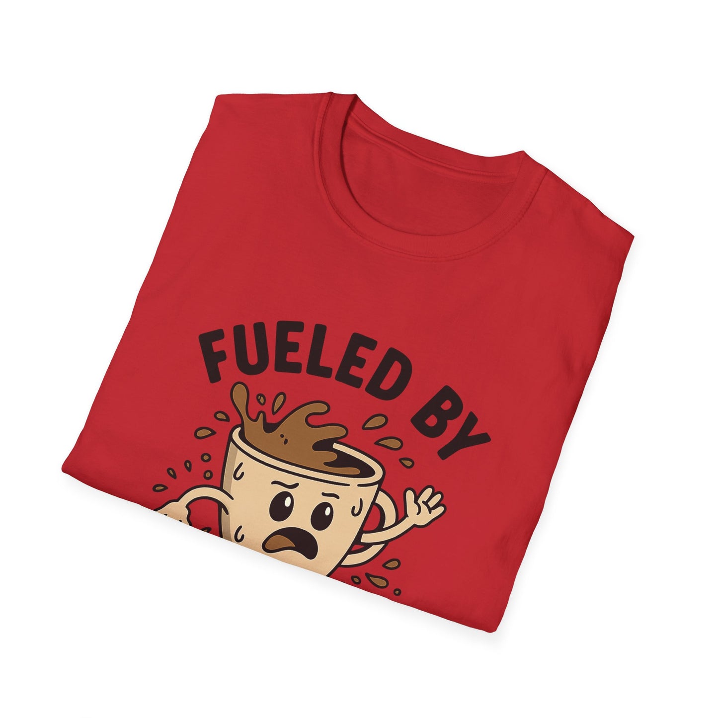 Funny Coffee Lover T-Shirt, Gift for Busy Moms, Fuel Your Day, Chaos & Coffee Shirts, Unisex Humor Tee