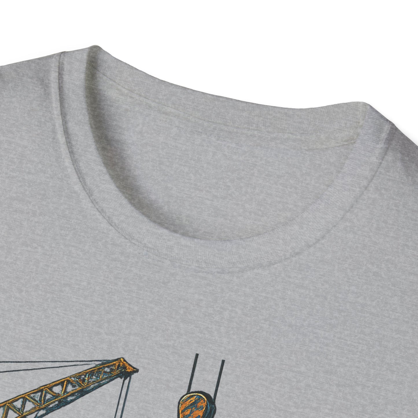 Steel Titans Unisex Softstyle T-Shirt | Construction Work Tee, Gift for Builders, Father's Day Shirt, Casual Workwear, Unique Graphic Tee