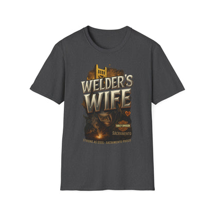 Welder's Wife Unisex T-Shirt, Celebratory Gift, Welding Family Shirt, Mother's Day, Birthday, Everyday Wear