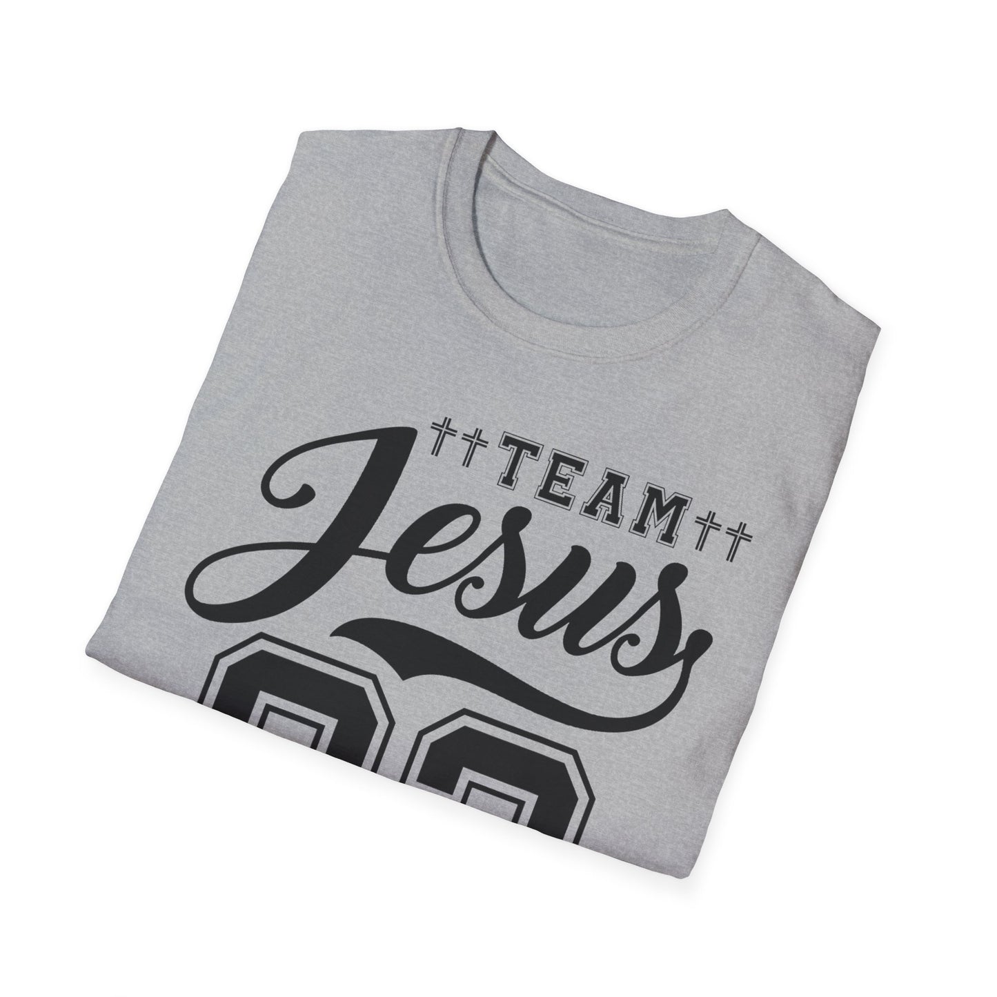 Team Jesus Unisex Softstyle T-Shirt - Faith Hope Love Graphic Tee, Christian Apparel, Church Event Wear, Gift for Believers, [...]