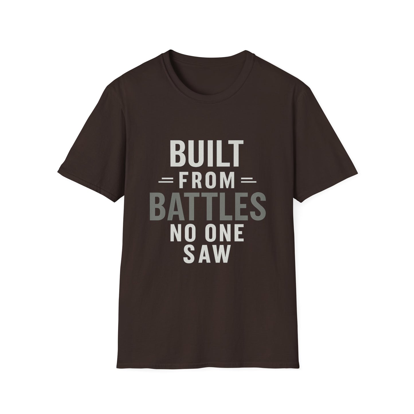 Resilient Spirit Unisex T-Shirt - Built from Battles Inspiration, Motivational Tee, Gift for Strength, Everyday Wear, Inspirational Apparel
