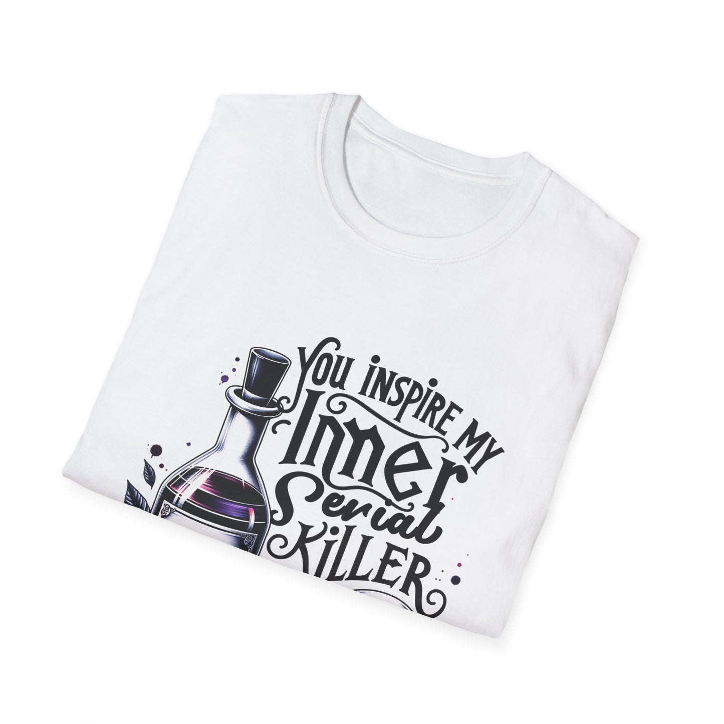 Unisex Graphic Tee - You Inspire My Inner Serial Killer, Funny Shirt for Halloween, Gift for Horror Fans, Casual Wear, Unique [...]