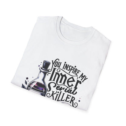 Unisex Graphic Tee - You Inspire My Inner Serial Killer, Funny Shirt for Halloween, Gift for Horror Fans, Casual Wear, Unique [...]