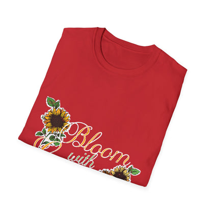 Bloom with Grace Sunflower T-Shirt for Nature Lovers