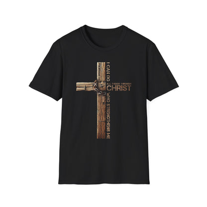 Faith-Inspired Unisex Softstyle T-Shirt, Christian Gift, Inspirational Tee, Casual Wear, Religious Apparel, Everyday Comfort
