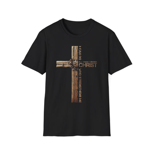 Faith-Inspired Unisex Softstyle T-Shirt, Christian Gift, Inspirational Tee, Casual Wear, Religious Apparel, Everyday Comfort