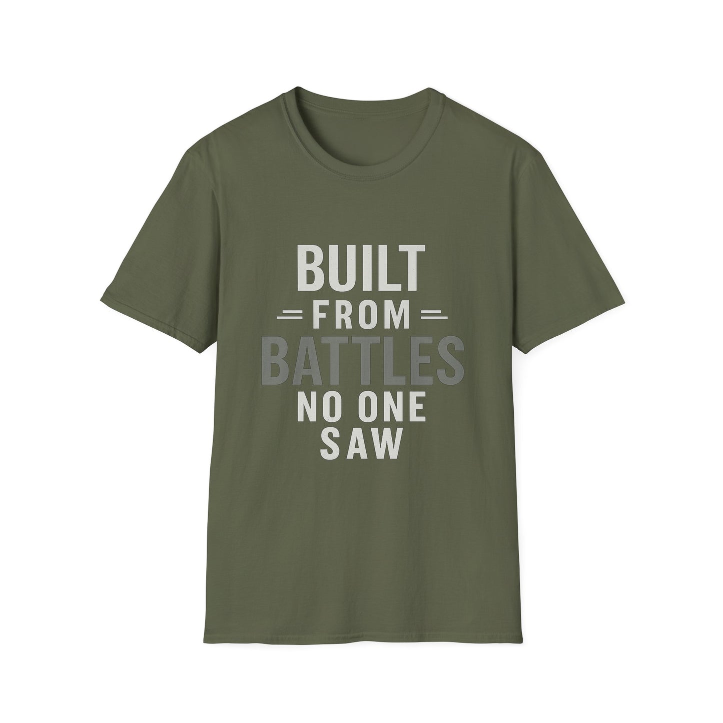 Resilient Spirit Unisex T-Shirt - Built from Battles Inspiration, Motivational Tee, Gift for Strength, Everyday Wear, Inspirational Apparel