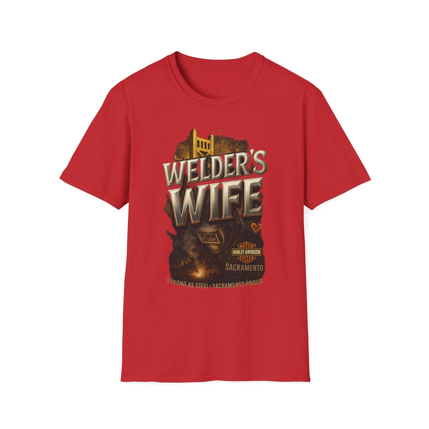 Welder's Wife Unisex T-Shirt, Celebratory Gift, Welding Family Shirt, Mother's Day, Birthday, Everyday Wear