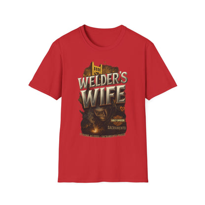Welder's Wife Unisex T-Shirt, Celebratory Gift, Welding Family Shirt, Mother's Day, Birthday, Everyday Wear