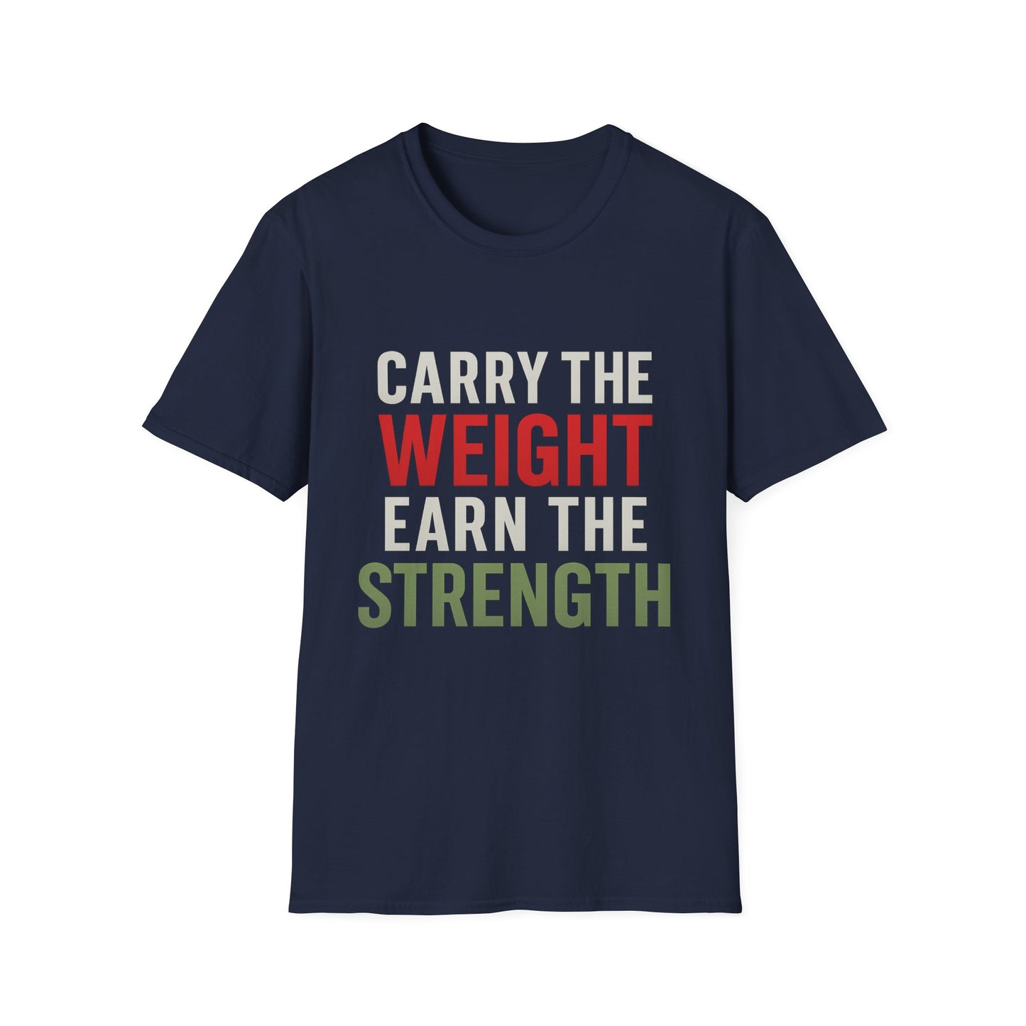 Strength Motivational T-Shirt, Gym Wear, Workout Top, Fitness Gift, Unisex Casual Tee