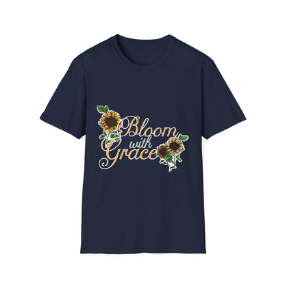 Bloom with Grace Sunflower T-Shirt for Nature Lovers