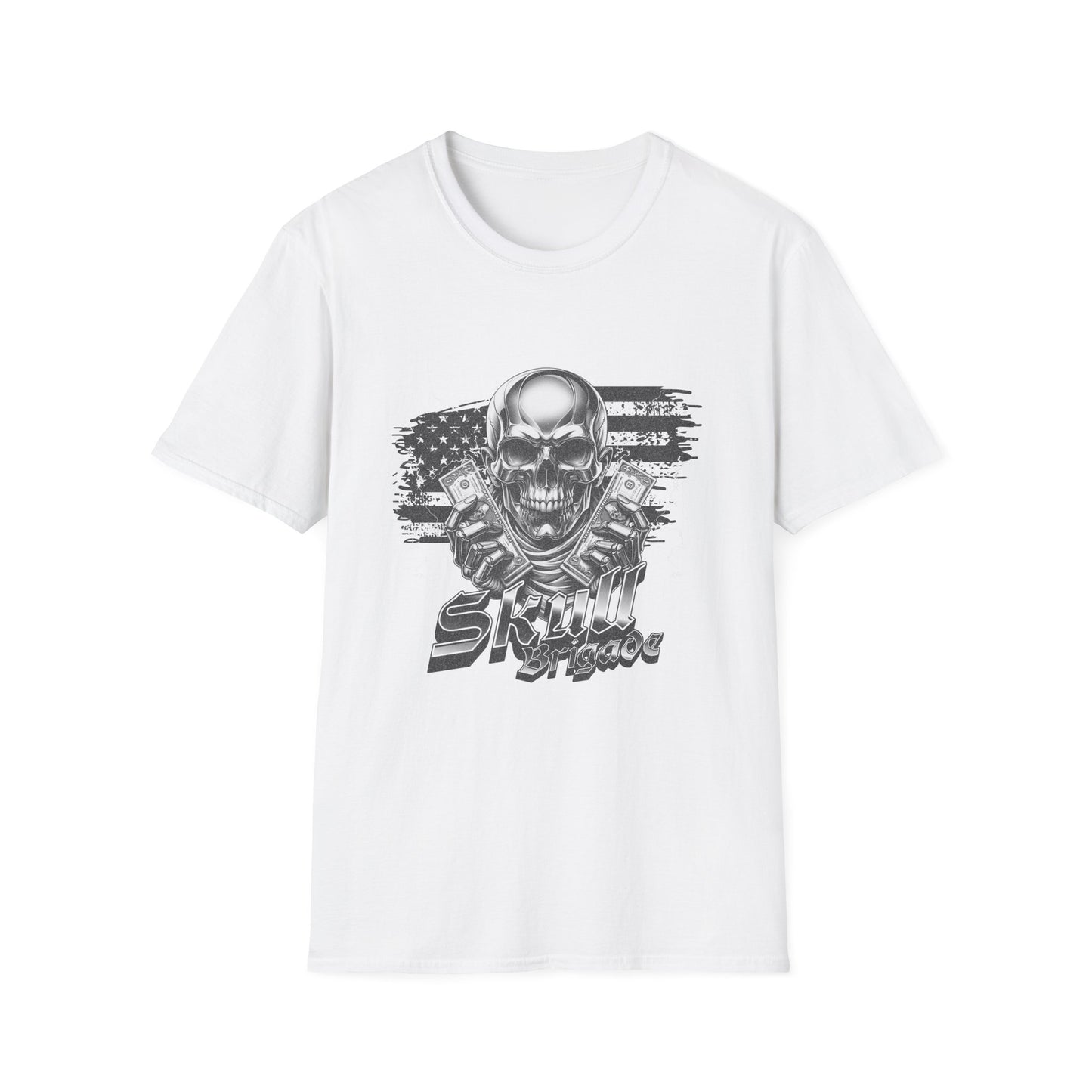 Skull Mage Unisex Softstyle T-Shirt | Cool Graphic Tee, Casual Wear, Gift for Him, Vintage Style, Music Festival