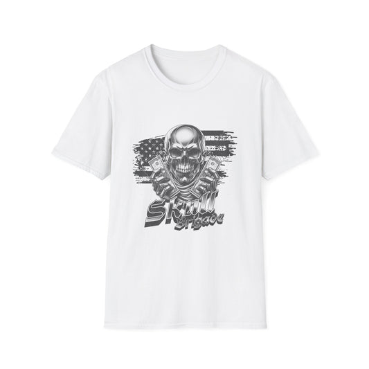 Skull Mage Unisex Softstyle T-Shirt | Cool Graphic Tee, Casual Wear, Gift for Him, Vintage Style, Music Festival