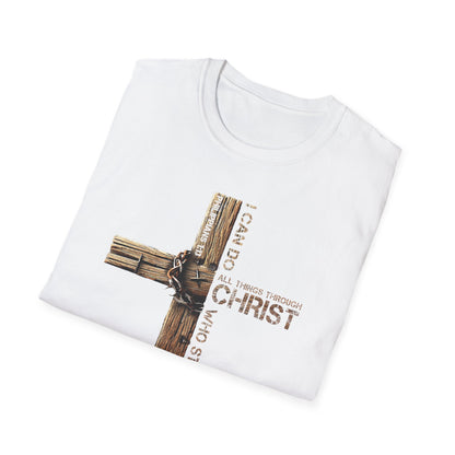 Faith-Inspired Unisex Softstyle T-Shirt, Christian Gift, Inspirational Tee, Casual Wear, Religious Apparel, Everyday Comfort