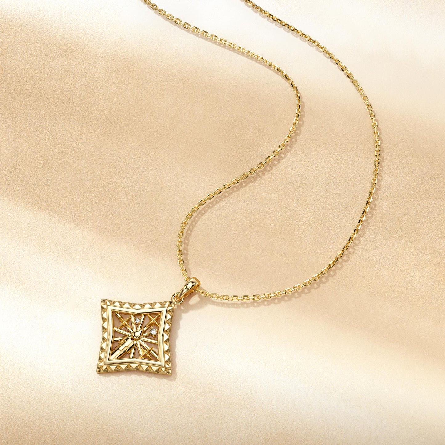 Parable of the Lamp Under a Bushel Candle Star Pendant Necklace