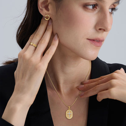 By Grace Through Faith Cross Statement Ring